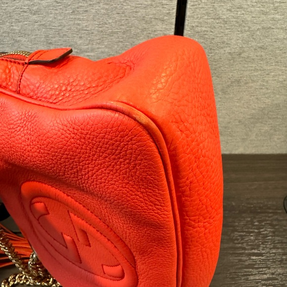 Gucci Small Soho Double Chain Shoulder Bag in Begonia Pink 308983 PRICE IS FIRM - Picture 11 of 16